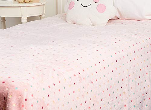 Faith, Hope, Love Home Décor Velvet Touch Rainbow Polka Dot Throw Fleece Blanket