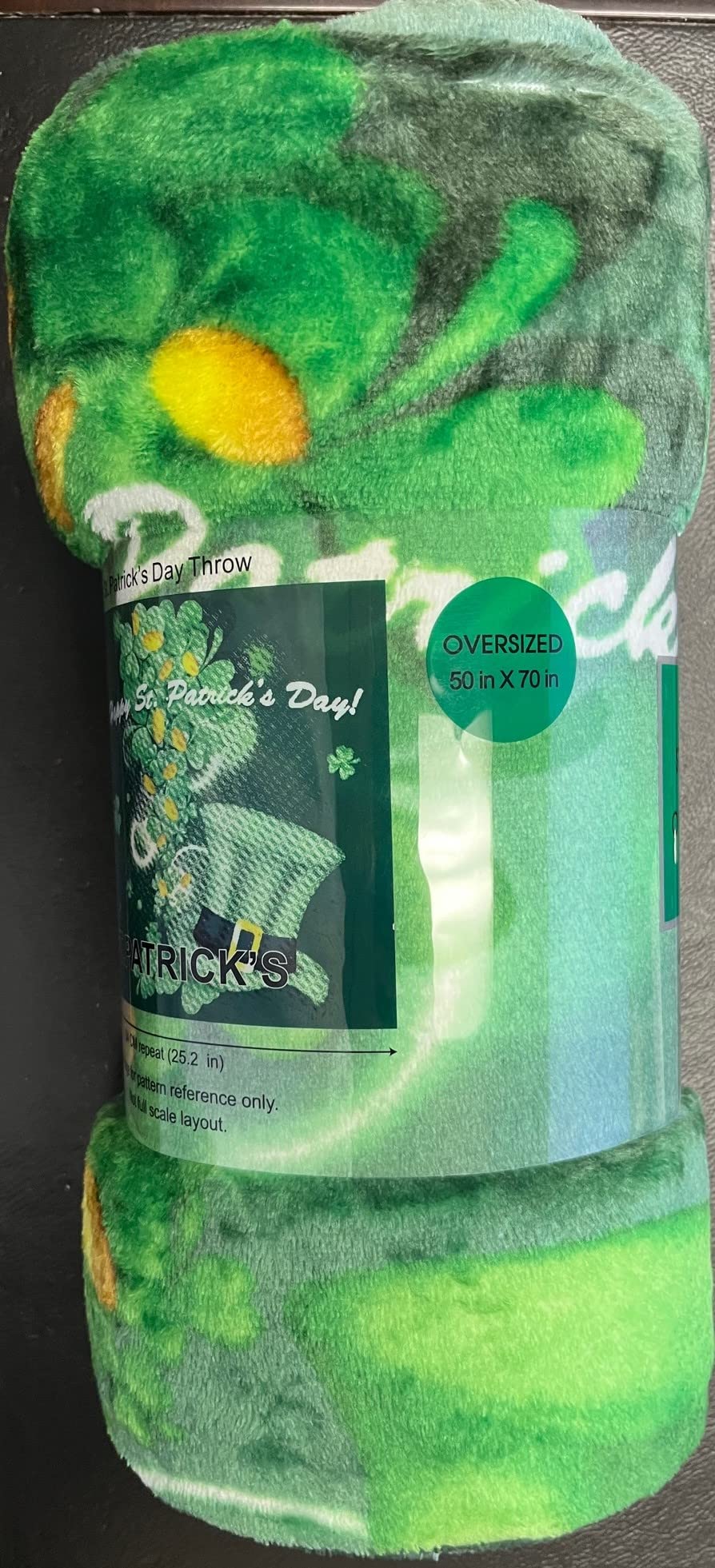Faith, Hope, Love Home Decor Luck Of The Irish St Patrick'S Day Plush Throw Blanket