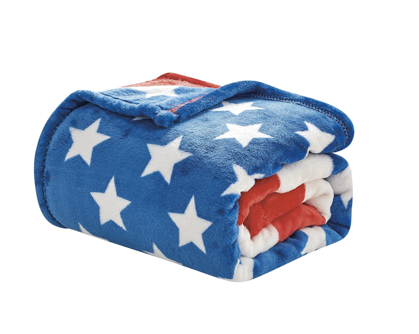July 4th Stars & Stripes American Flag Ultra Lush Oversized Throw Blanket (50" x 70")