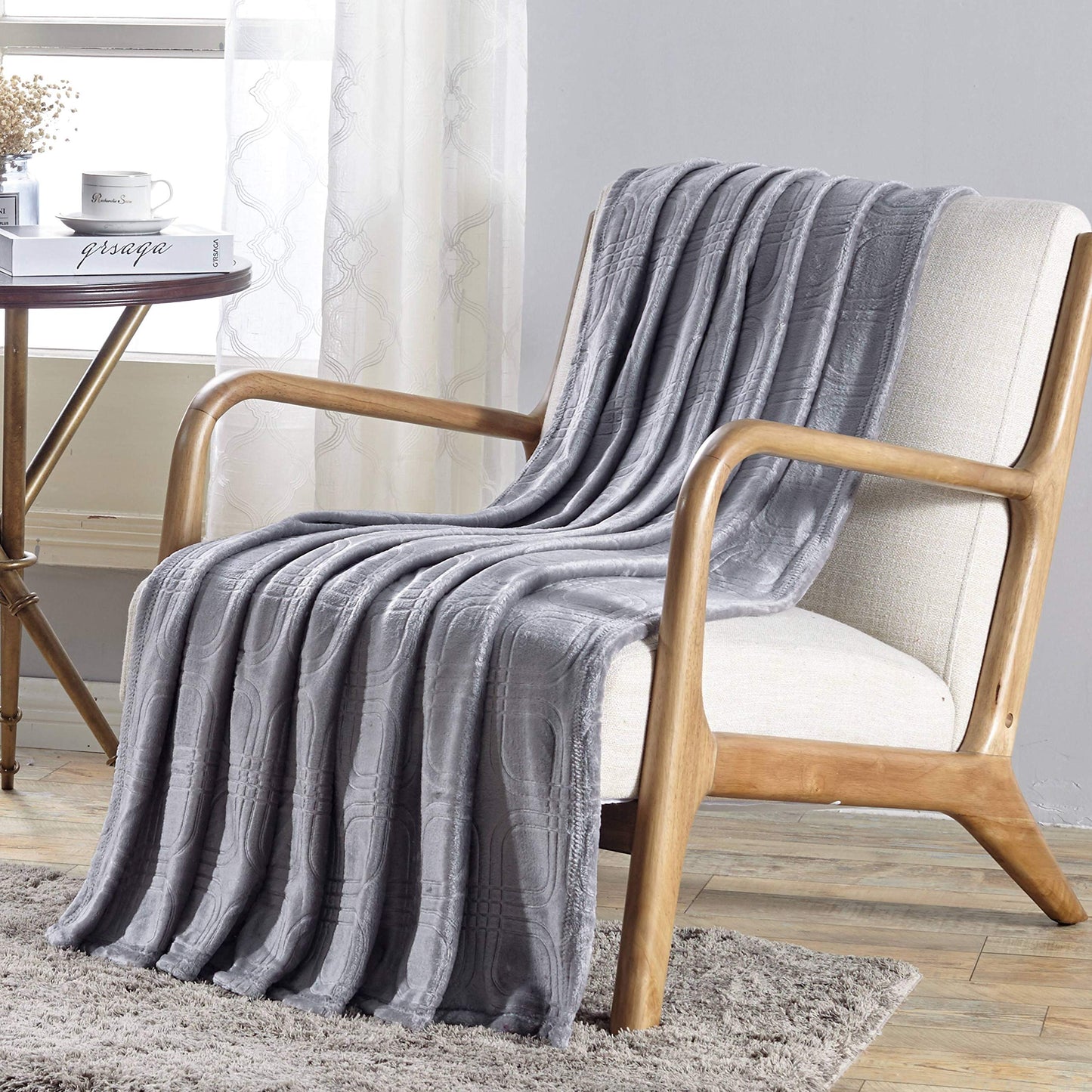 Faith, Hope, Love Home Decor Mariposa Embossed Ultra Lush Throw Blanket