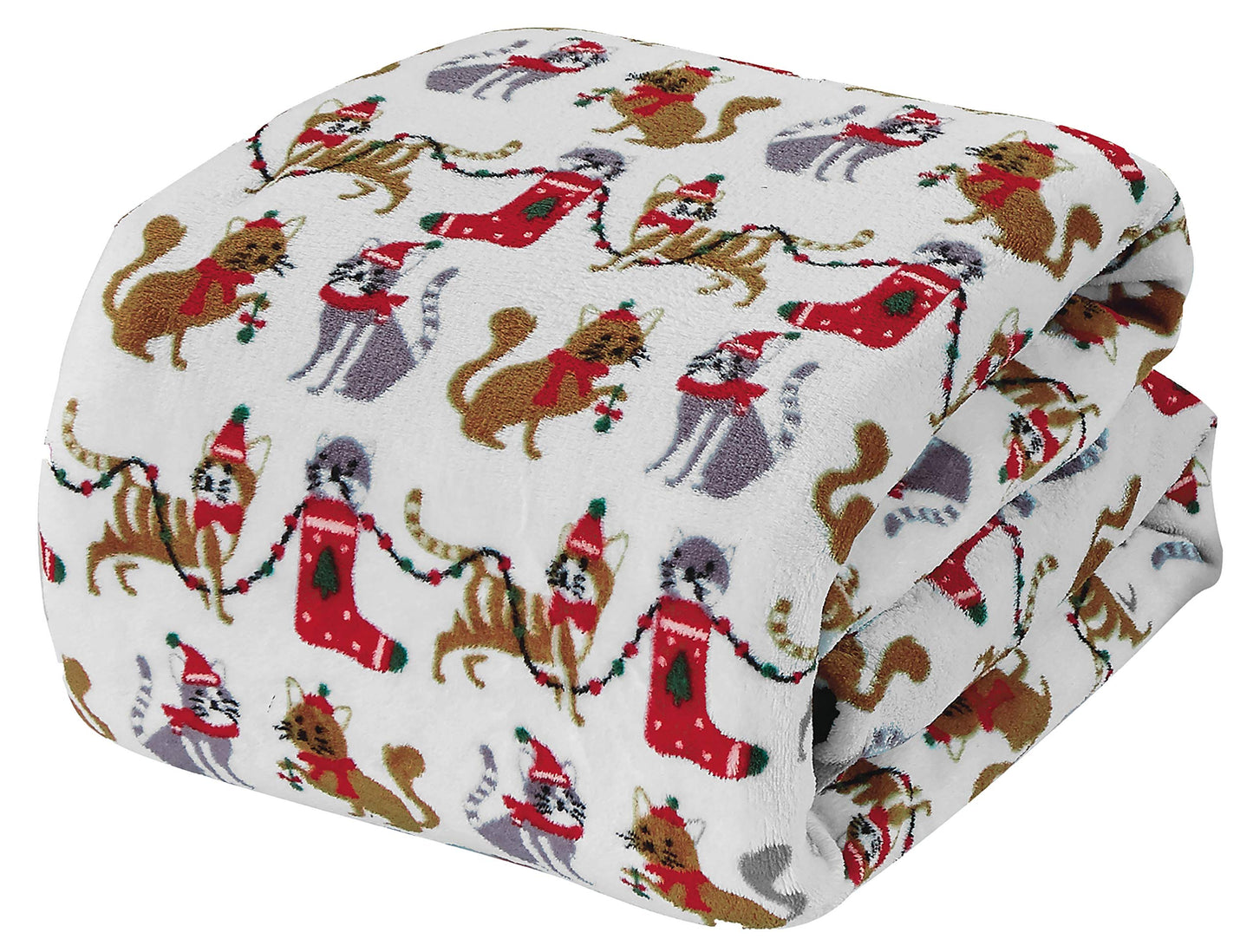 NobleHouse Velvet Touch Holiday Throw Fleece Blanket (50" x 60")