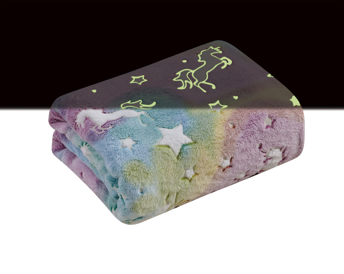 Faith, Hope, Love Home Décor Ultra Plush Cosmic Glow In The Dark Throw Blanket