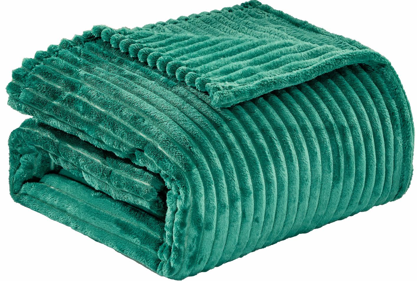 Striata Ribbed Corduroy Blanket – Ultra-Soft Plush Bed Blanket – Queen 90" x 90", King 108" x 90" – Multiple Colors