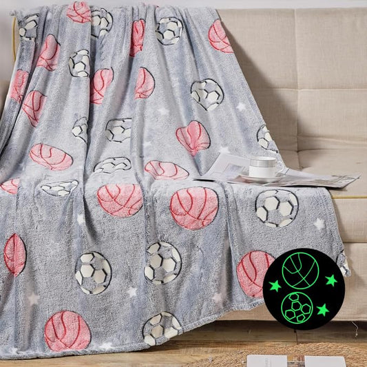 Faith, Hope, Love Home Décor Ultra Plush Cosmic Glow In The Dark Throw Blanket
