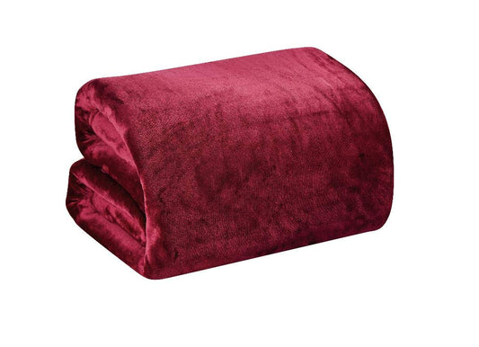 Faith, Hope, Love Home Decor Ultra Lush Twin Size Solid Microplush Blanket