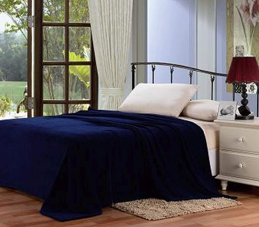 Decor&More Home Essentials Solid Microplush Blanket