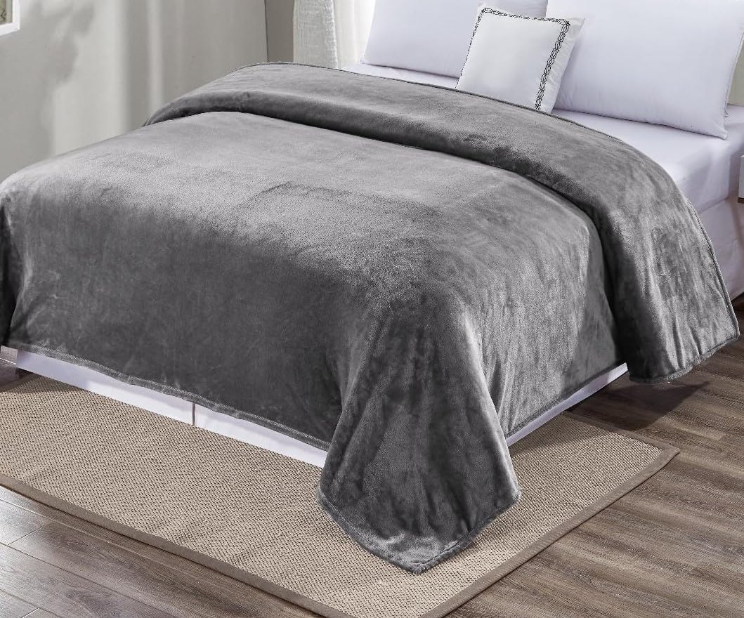 Faith, Hope, Love Home Decor Ultra Lush Twin Size Solid Microplush Blanket