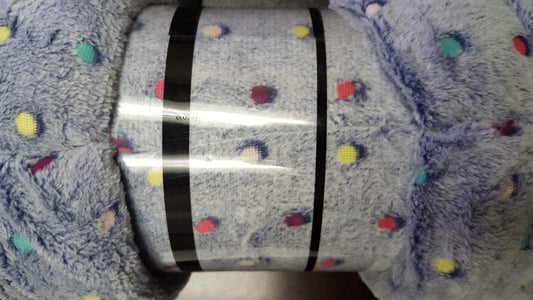 Faith, Hope, Love Home Décor Velvet Touch Rainbow Polka Dot Throw Fleece Blanket