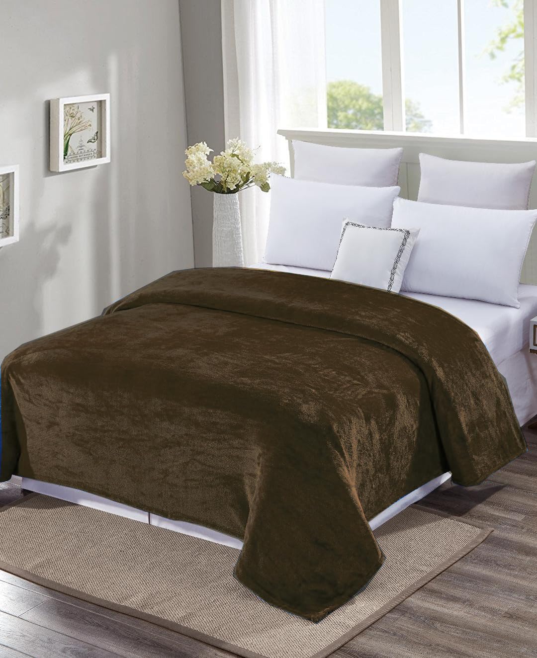 Faith, Hope, Love Home Decor Ultra Lush Twin Size Solid Microplush Blanket