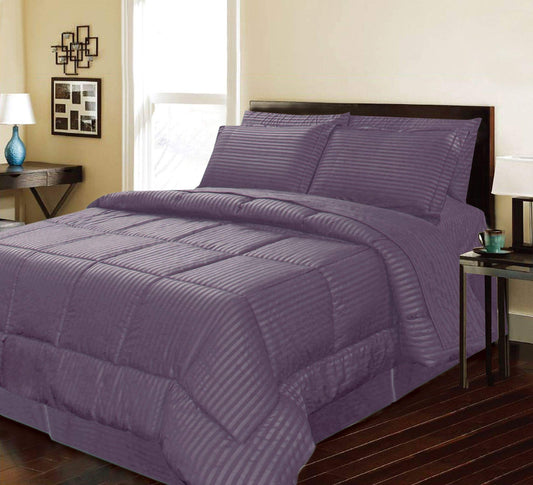 Faith, Hope, Love Home Decor Home Essentials 1 Piece Embossed Stripe Reversible Comforter