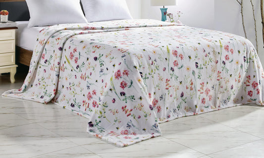 Faith, Hope, Love Home Decor Primavera In Bloom Oversized Luxe Plush King Size Blanket