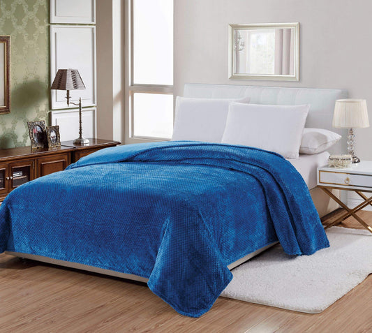 Decor&More Home Essentials Popcorn Textured Microplush Blanket