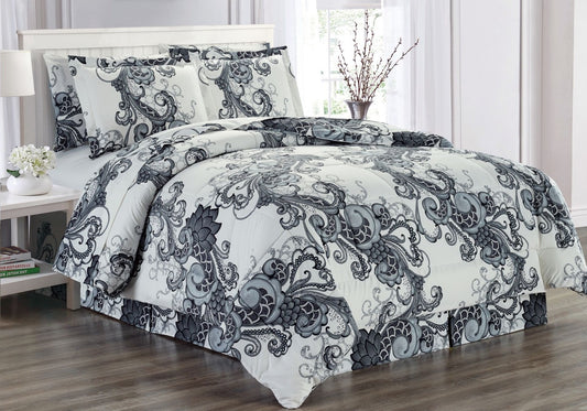 Faith, Hope, Love Home Decor Bon Iver Collection King Size 8 Piece Bed In A Bag Down Alternative Comforter Set