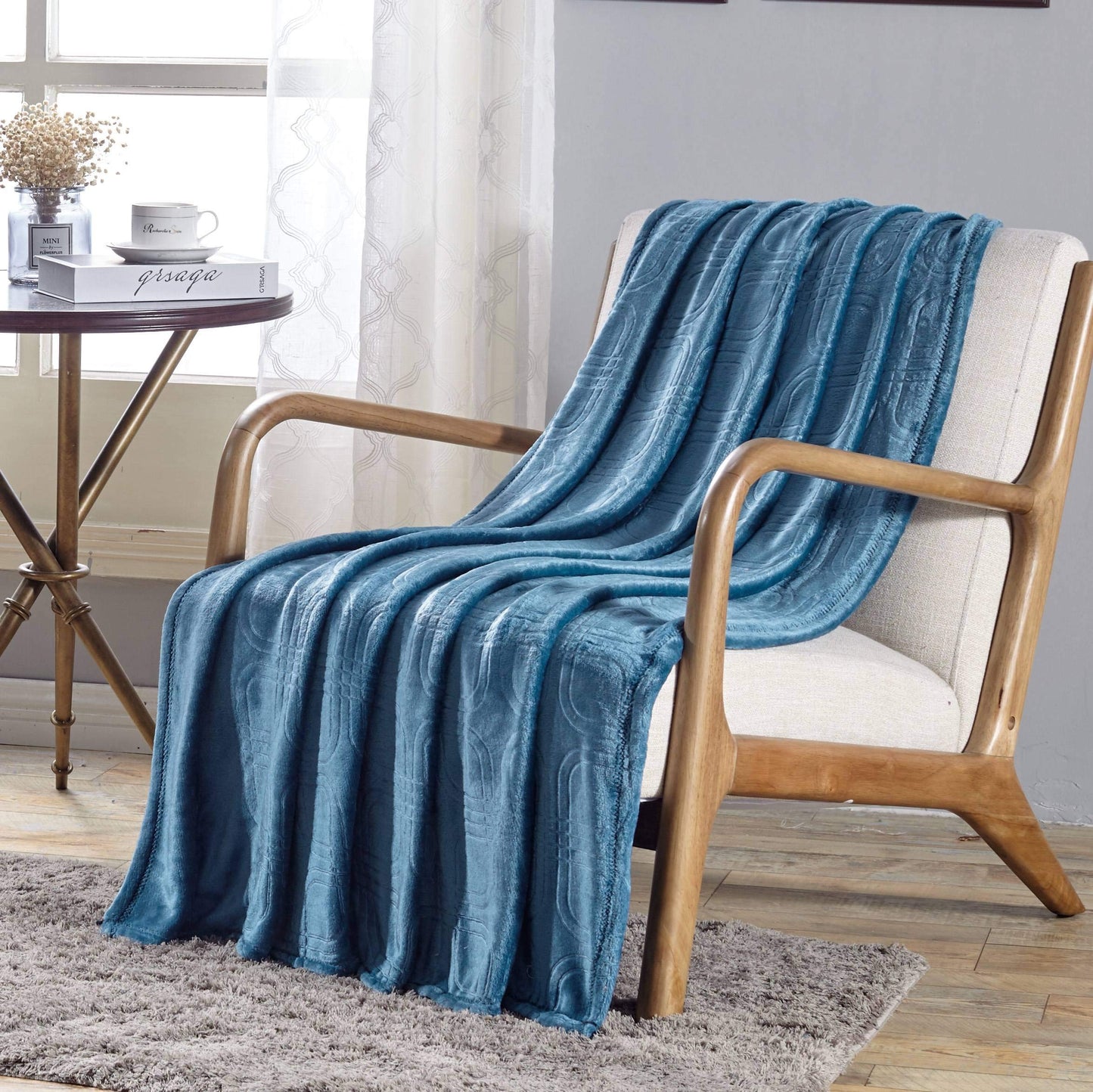 Faith, Hope, Love Home Decor Mariposa Embossed Ultra Lush Throw Blanket