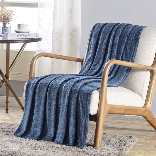 Faith, Hope, Love Home Decor The Shore Embossed Ultra Lush Sabina Throw Blanket