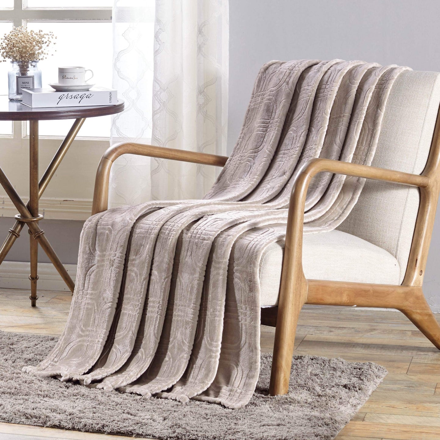 Faith, Hope, Love Home Decor Mariposa Embossed Ultra Lush Throw Blanket