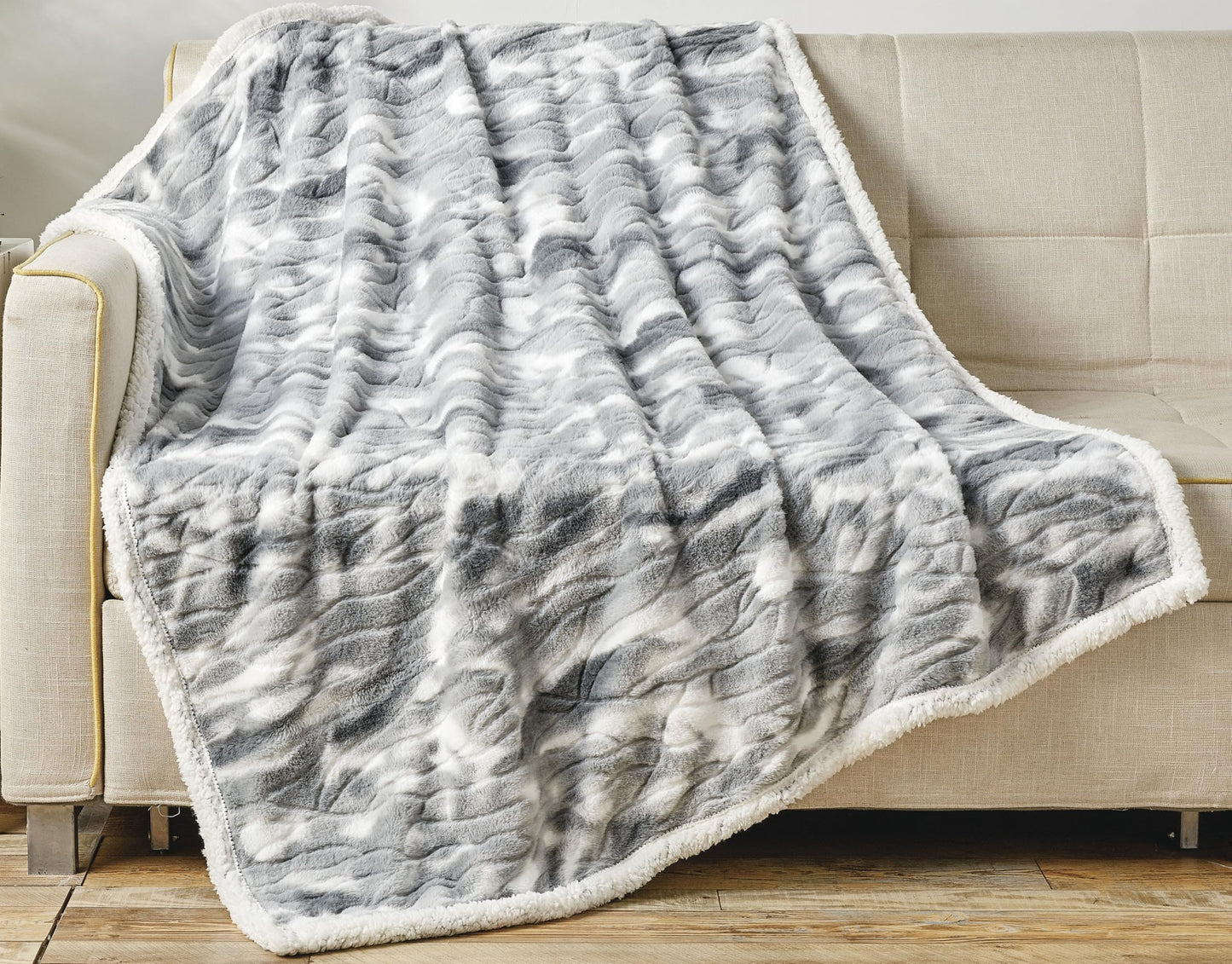 Faith, Hope, Love Home Decor Alaska Faux Fur Shaggy Plush Sherpa Throw Blanket