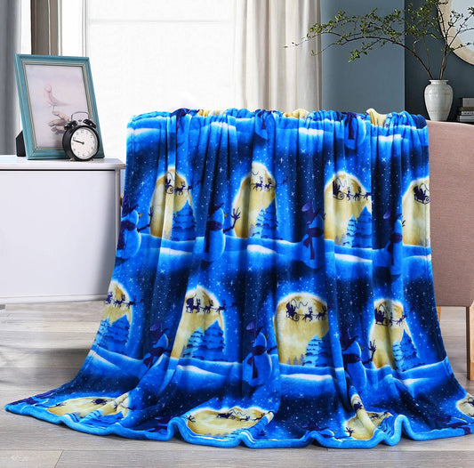 Faith, Hope, Love Home D??cor Velvet Touch Holiday Throw Fleece Blanket (50" X 60") - Santa'S Gift