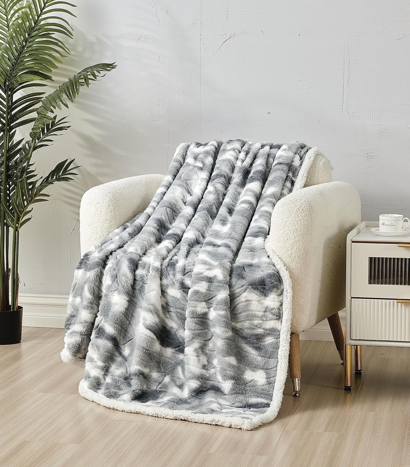 Faith, Hope, Love Home Decor Alaska Faux Fur Shaggy Plush Sherpa Throw Blanket