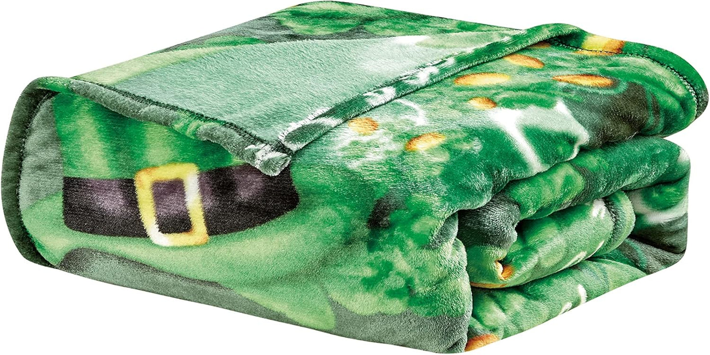 Faith, Hope, Love Home Decor Luck Of The Irish St Patrick'S Day Plush Throw Blanket
