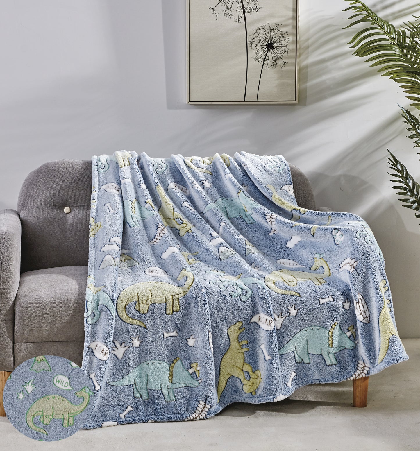 Faith, Hope, Love Home Décor Ultra Plush Cosmic Glow In The Dark Throw Blanket