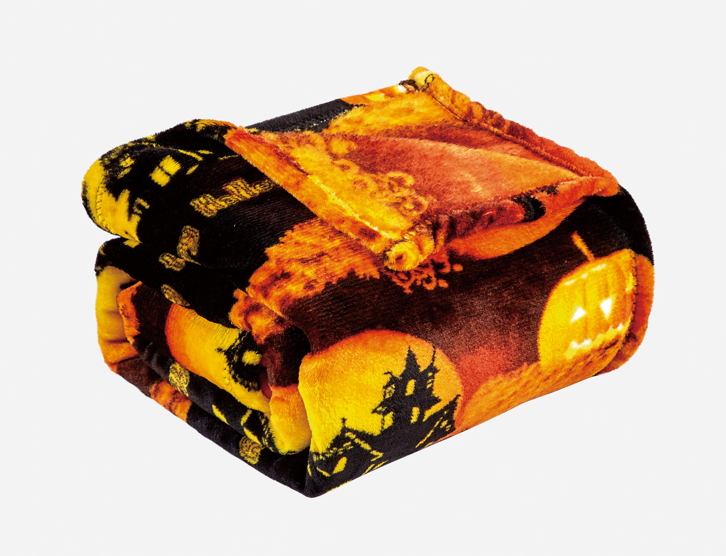 Happy Halloween Microplush Throw Blanket (50 X 60 Inch) - Pumpkins