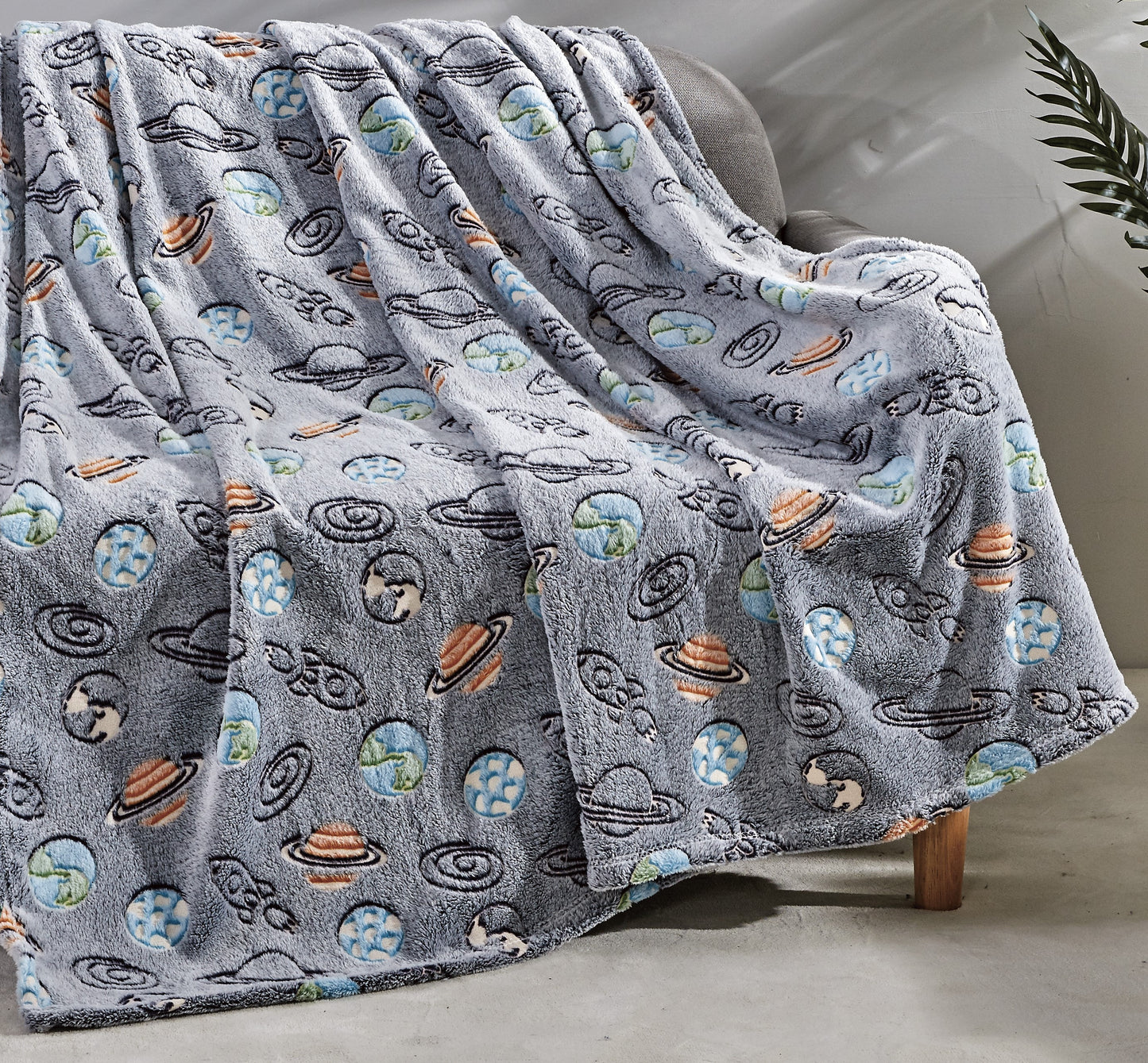 Faith, Hope, Love Home Décor Ultra Plush Cosmic Glow In The Dark Throw Blanket