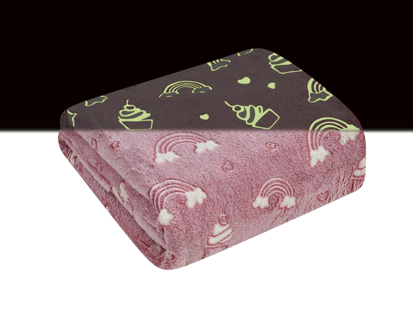 Faith, Hope, Love Home Décor Ultra Plush Cosmic Glow In The Dark Throw Blanket