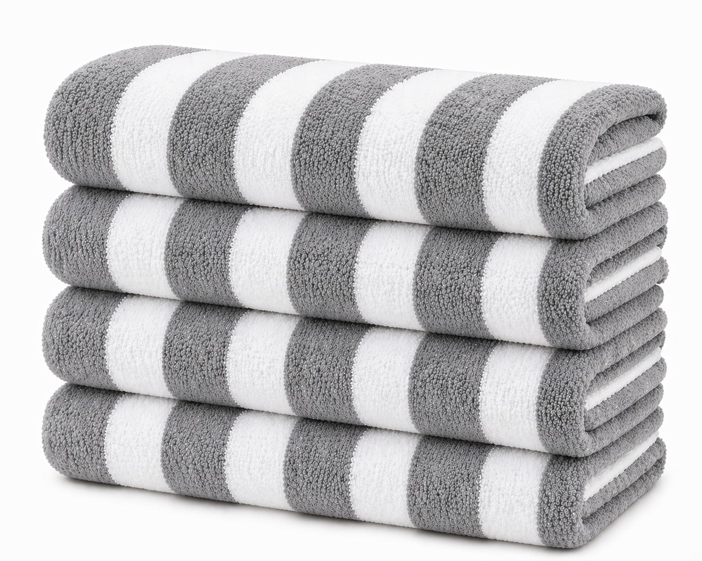 FAITH, HOPE, LOVE HOME DÉCOR CABANA Stripe Beach Towels, Oversized 36x66 Cotton Towels, Soft Absorbent Quick Dry Pool Towels for Beach, Bath, Pool, Spa
