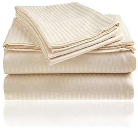 NobleHouse 1800 Series Wrinckle Resistant Embossed Stripe Sheet Set