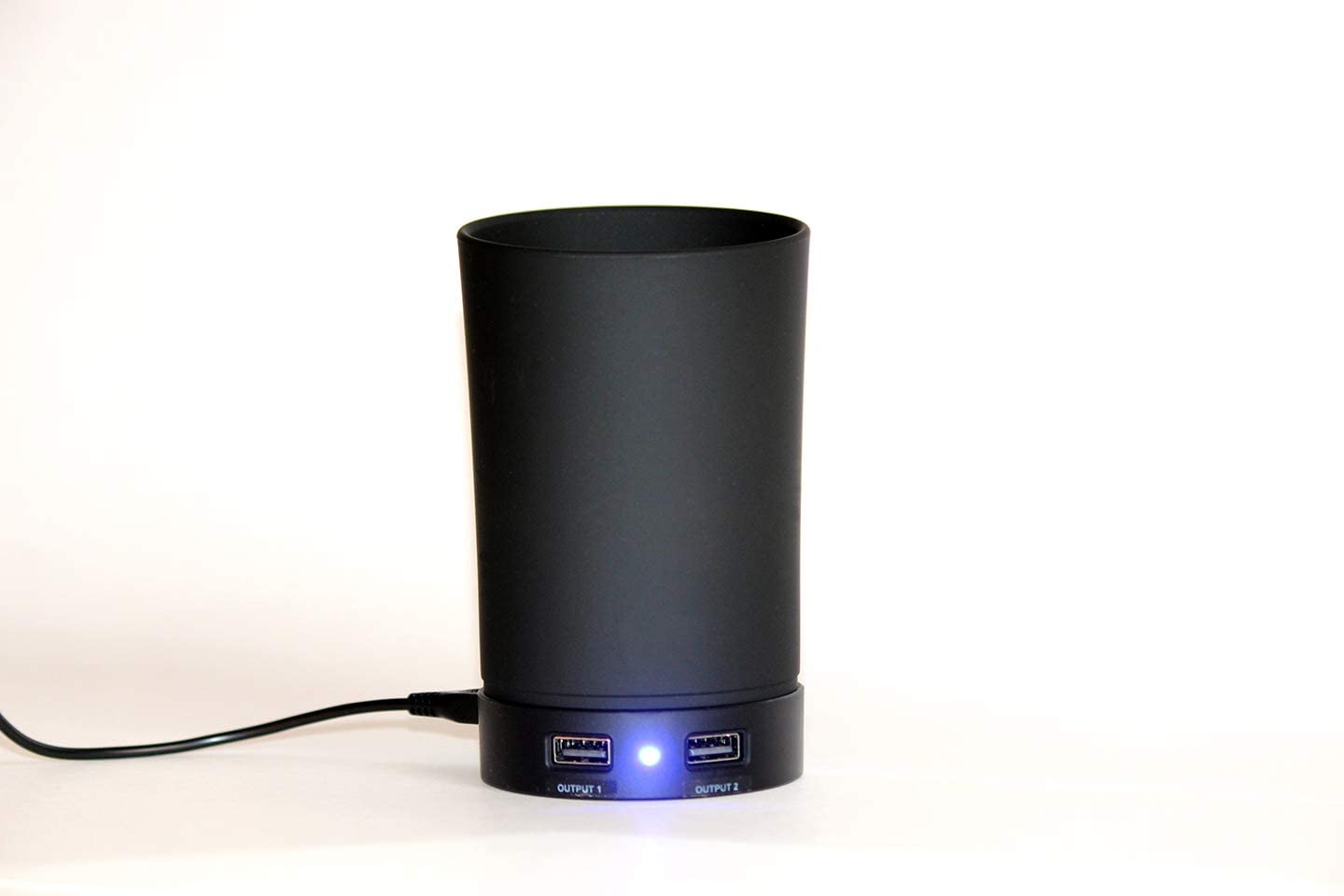 OfficeWorks All in One Pencil Cup Speaker with Dual Port USB Hub