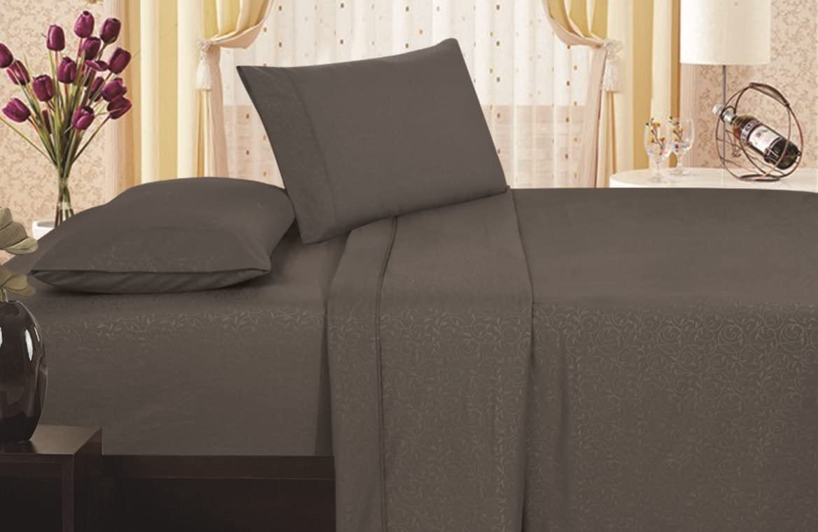 Décor&More 1800 Series Vine Embossed Sheet Set