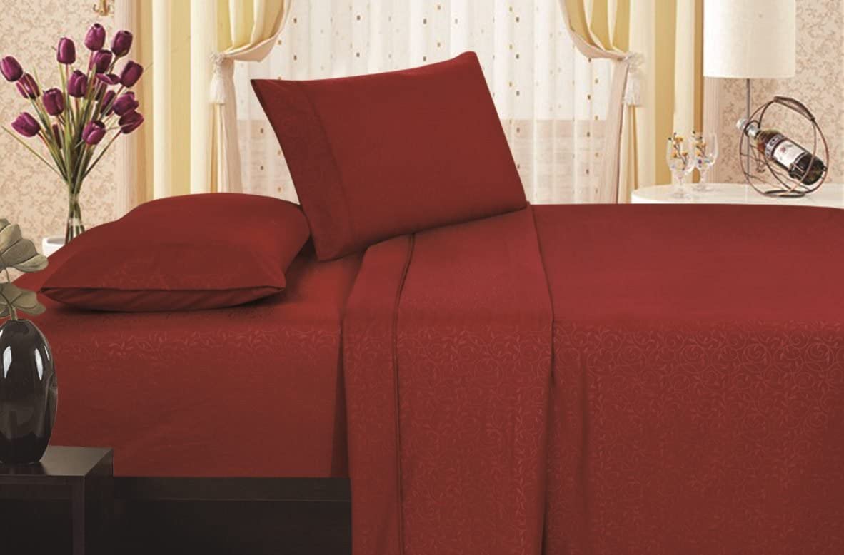 Décor&More 1800 Series Vine Embossed Sheet Set