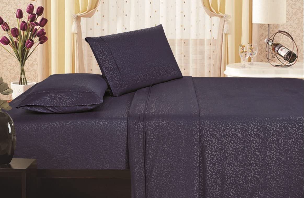 Décor&More 1800 Series Vine Embossed Sheet Set