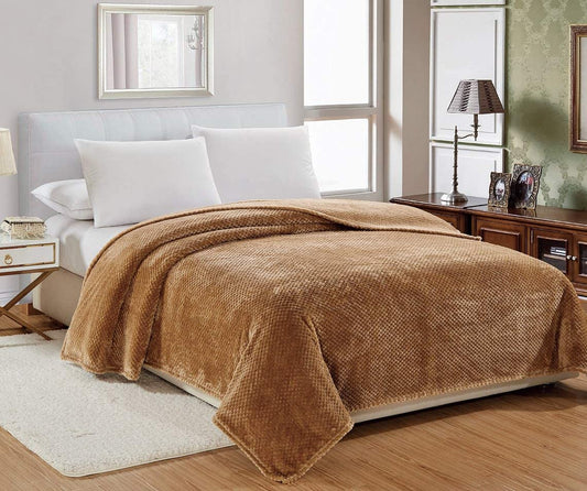 Décor&More Ultra Lush Soft&Cozy Popcorn Textured Microplush Blanket