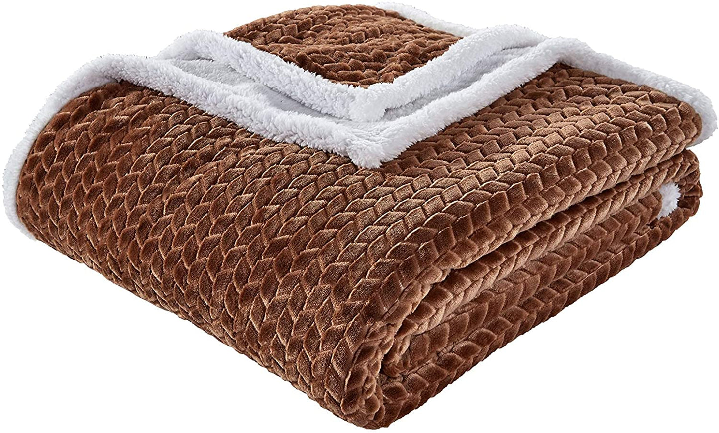 Décor&More Home Essentials Braided Sherpa Blanket