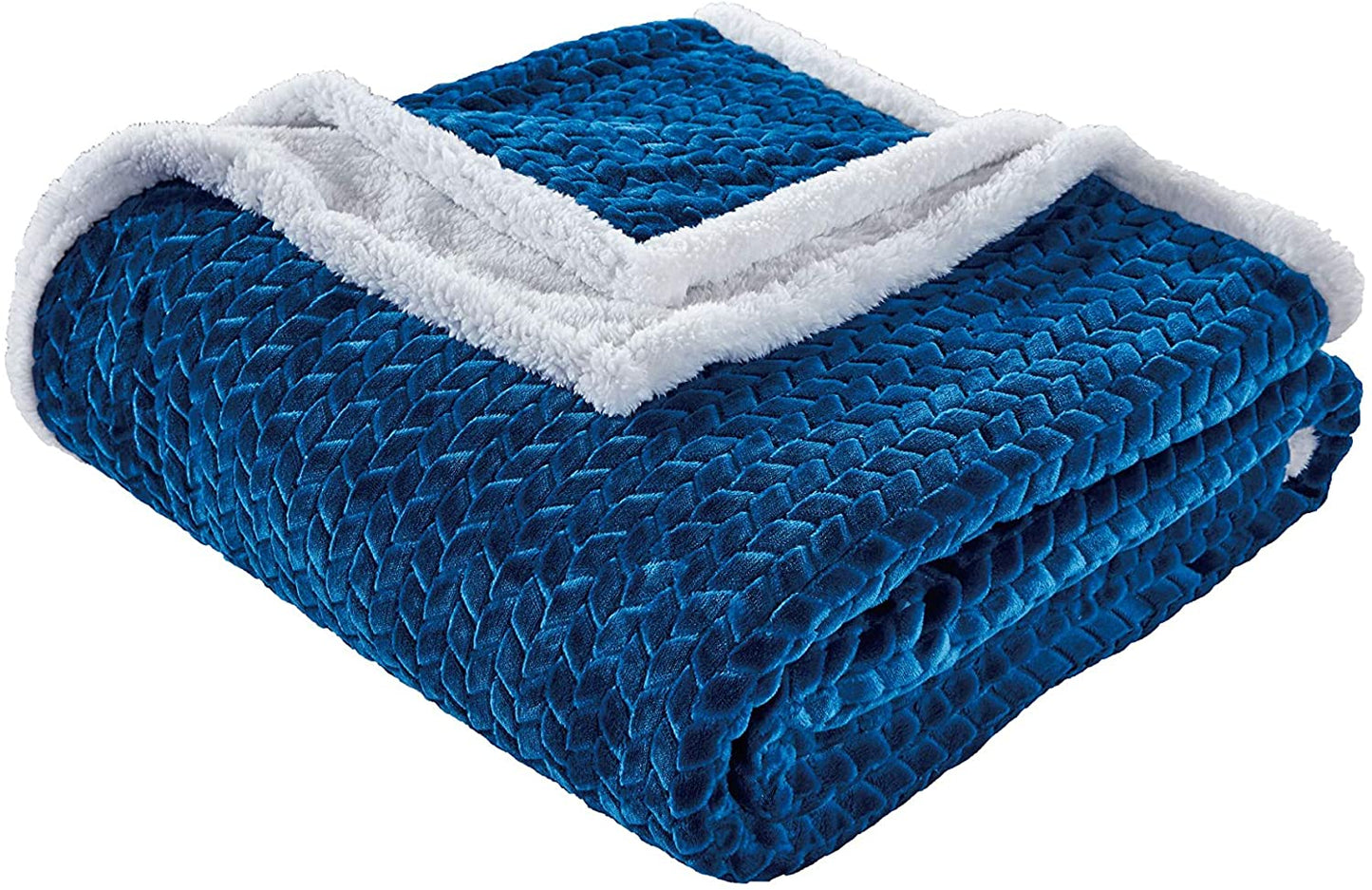 Décor&More Home Essentials Braided Sherpa Blanket