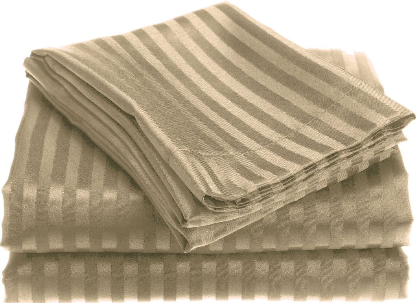 NobleHouse 1800 Series Wrinckle Resistant Embossed Stripe Sheet Set