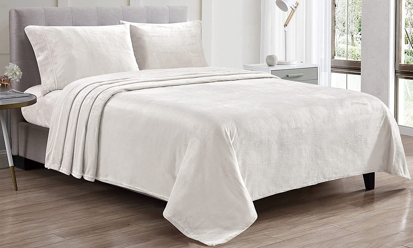 Décor&More Luxury Elegance Extra Soft Velvet Touch Microplush Sheet Set