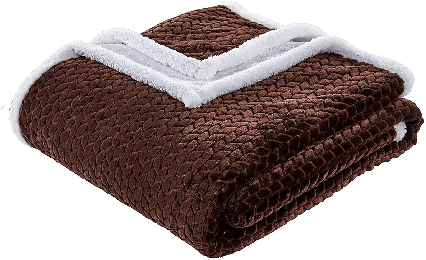 Décor&More Home Essentials Braided Sherpa Blanket