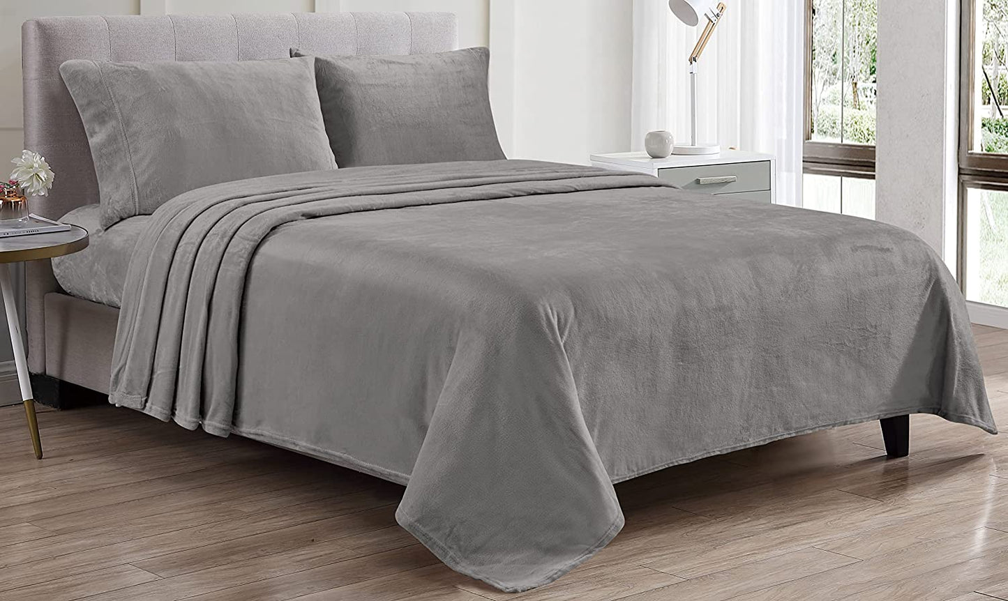 Décor&More Luxury Elegance Extra Soft Velvet Touch Microplush Sheet Set