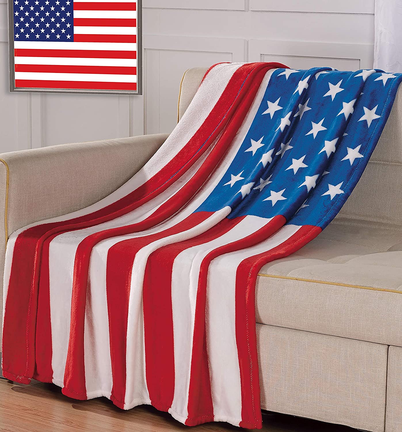 Flag best sale throw blanket