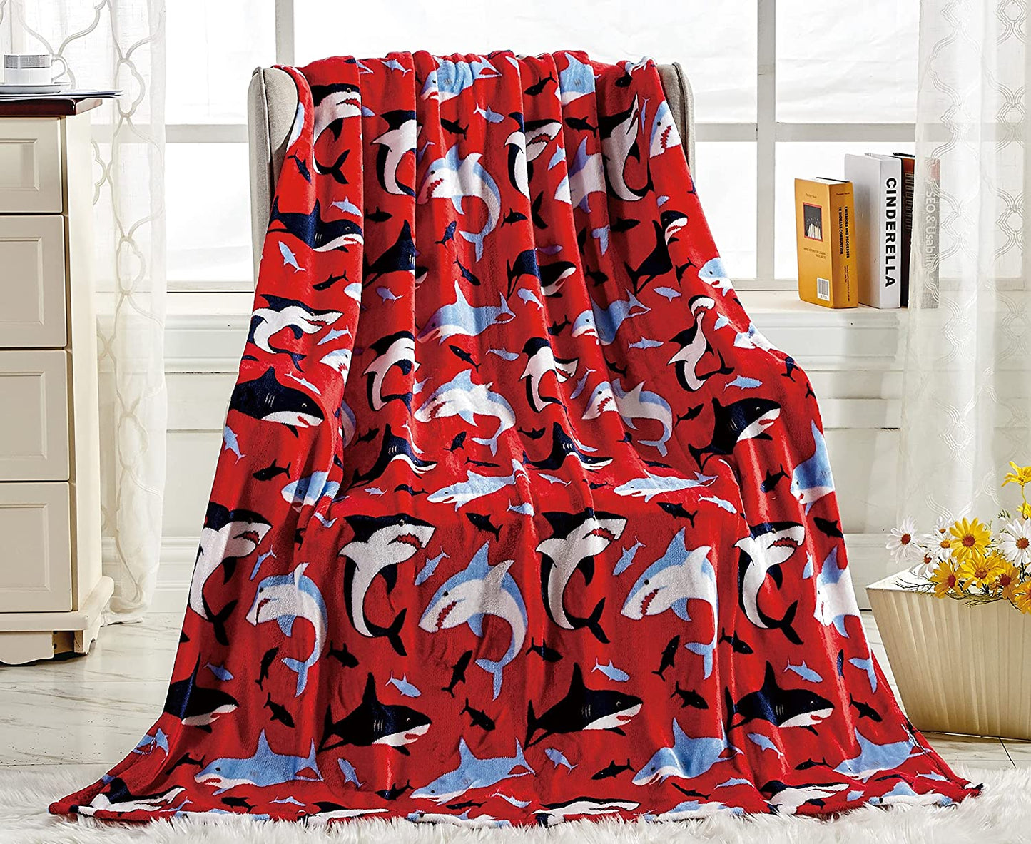 Décor&More American Pride Collection Microplush Throw Blanket (50" x 60")