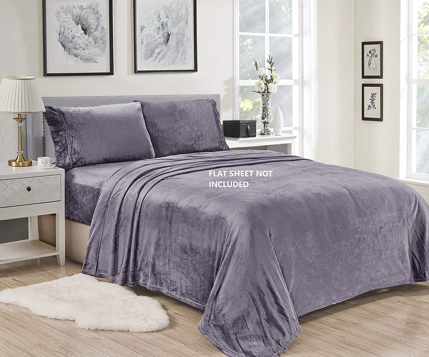 Décor&More Luxury Elegance Extra Soft Velvet Touch Microplush Sheet Set