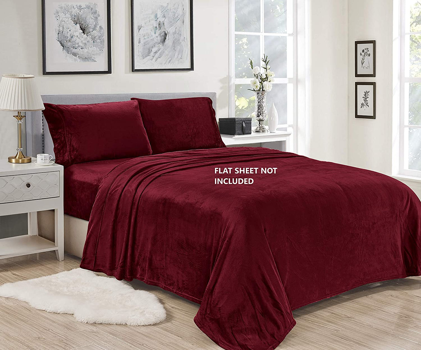 Décor&More Luxury Elegance Extra Soft Velvet Touch Microplush Sheet Set