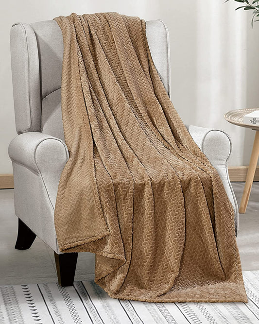 Decor&More Noble House Extra Heavy Chevron Braided Throw Blanket (50" x 60") - Mocha